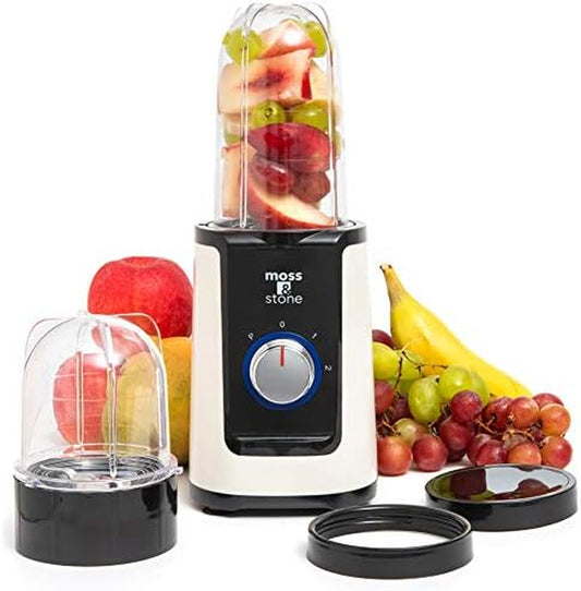 Minismoothie Blender, Compact Personal Blender with Additional Cups Bullet Shape for Frozen Drinks, To-Go Portable Cups with Lids, Juice & Smoothie Maker